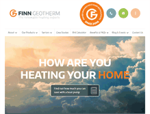 Tablet Screenshot of finn-geotherm.co.uk